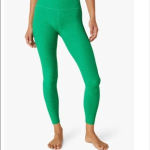 Beyond Yoga Spacedye Green grass Heather Midi leggings
